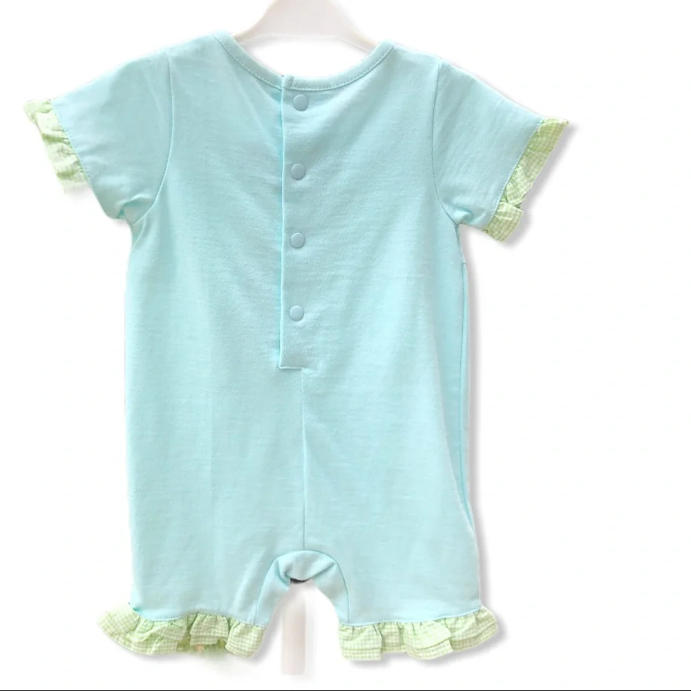 🍍NWT‎ Agabang Romper w Fish 🐠 Appliqué 3mo
